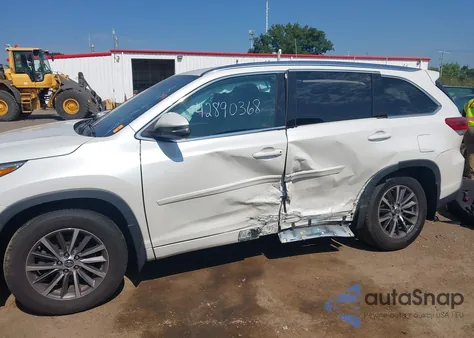 2018 Toyota Highlander Xle из США, поврежденный, VIN 5TDJZRFHXJS894924